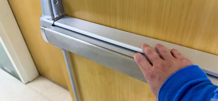 Installing a Push Bar on a Door Garland